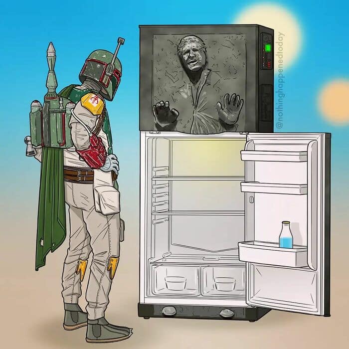 single panel comics, ed harrington, one frame comics, gag panels, minimalist cartoons, pop culture comics, fandom humor, character parodies, cartoon humor, comic art memes, panel jokes, one frame jokes, quick comics, instant punchlines