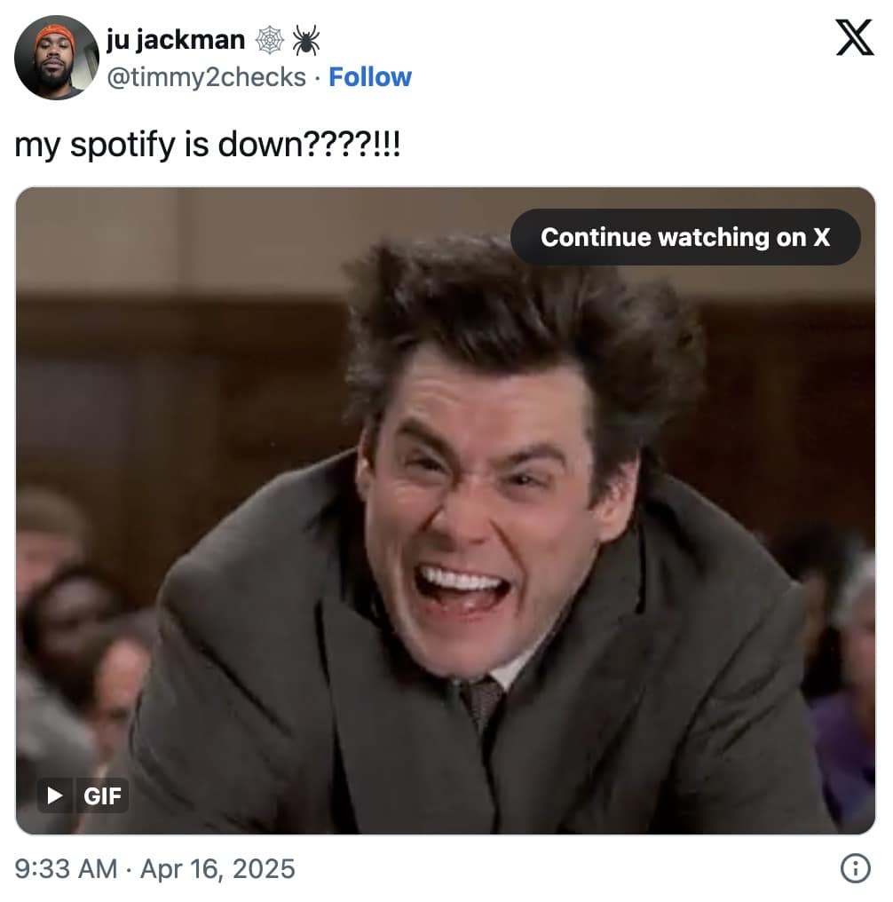 spotify crash memes, spotify outage memes, spotify down memes, music app memes, app crash memes, streaming memes, playlist humor, music streaming jokes, song app memes, software outage jokes, app downtime humor, tech fail memes, online music humor, subscription service jokes, playlist disaster memes, spotify outage