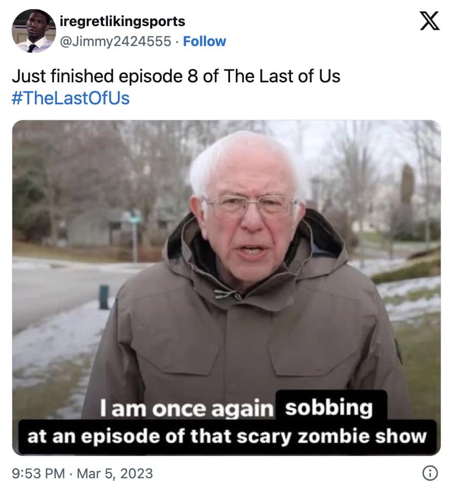the last of us memes, tlou memes, memes, hbo tlou memes, last of us jokes, naughty dog memes, cordyceps jokes, hbo memes, streaming memes, prestige tv jokes, pedro pascal memes, joel memes, mandalorian dad jokes