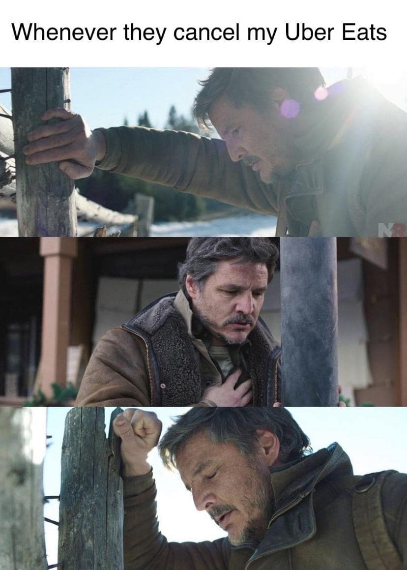 the last of us memes, tlou memes, memes, hbo tlou memes, last of us jokes, naughty dog memes, cordyceps jokes, hbo memes, streaming memes, prestige tv jokes, pedro pascal memes, joel memes, mandalorian dad jokes