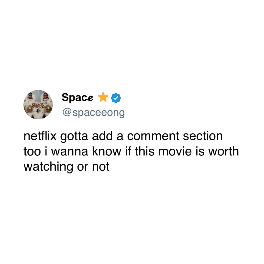 netflix gotta add a comment section too i wanna know if this movie is worth watching or not