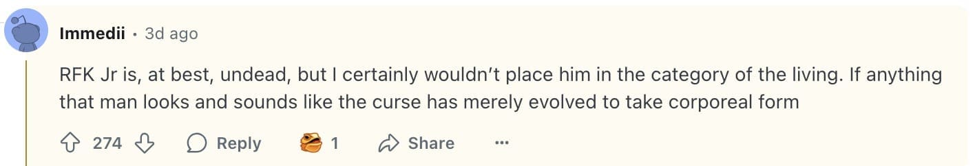 rfk jr sewage memes, rfk jr swimming memes, rfk jr memes, robert f kennedy jr memes, kennedy jr jokes, swimming in sewage memes, toxic water memes, polluted creek jokes, public health memes, health secretary jokes, anti vax memes