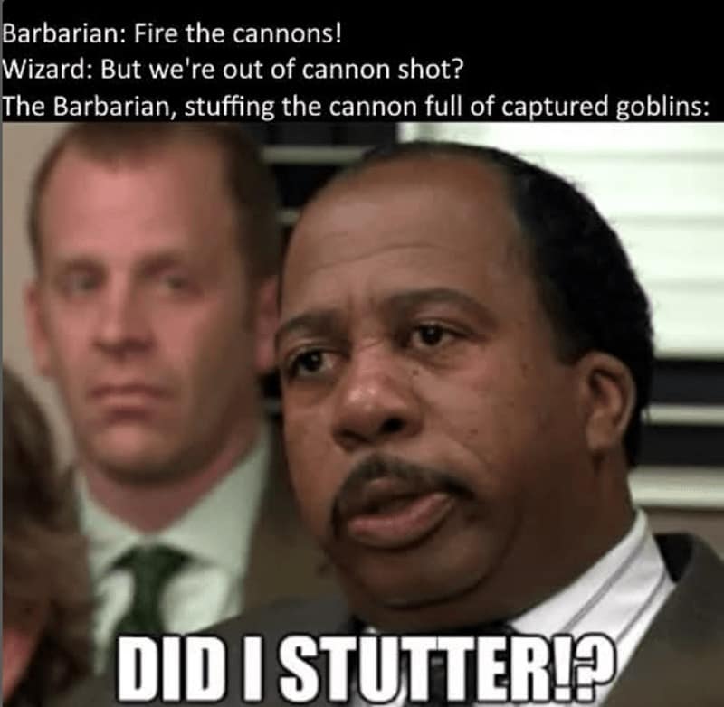 d&d memes, dnd memes, Dungeons & dragons, funny d&d memes, dice-based jokes, fantasy comedic bits, TTRPG humor, tabletop gaming, campaign illusions, collaborative quest jokes, roleplay humor, character-driven comedic lines, improvised scenario fun, dungeons and dragons jokes, d20 comedic quips, rpg meltdown commentary