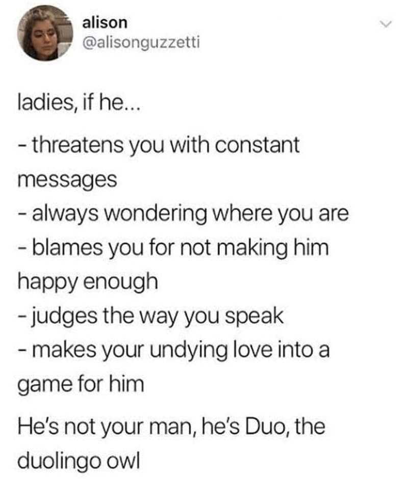 duo memes, duolingo owl memes, language learning memes, owl memes, funny memes, language memes, learning memes, Spanish memes, language app memes, Duo owl jokes, streak memes, Duolingo humor, study memes, app notification memes, funny language memes, learning jokes, Duolingo streak, owl jokes, practice memes, language jokes, meme collection