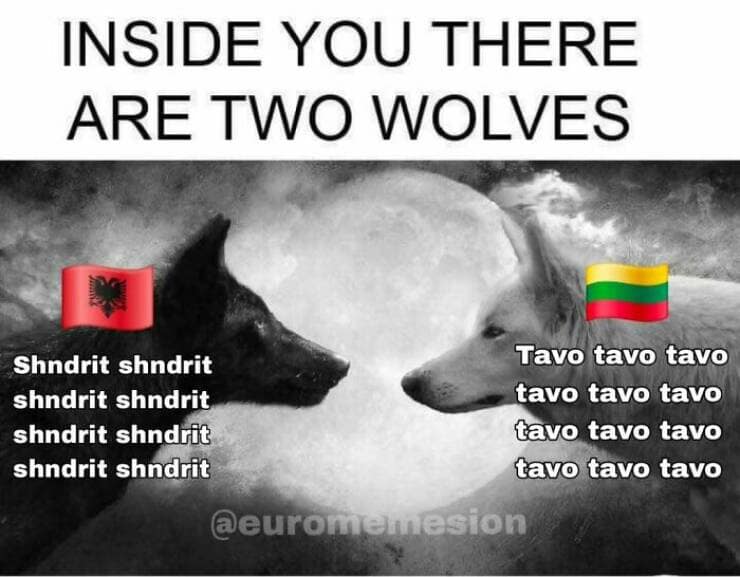 INSIDE YOU THERE ARE TWO WOLVES Shndrit shndrit shndrit shndrit shndrit shndrit shndrit shndrit Tavo tavo tavo