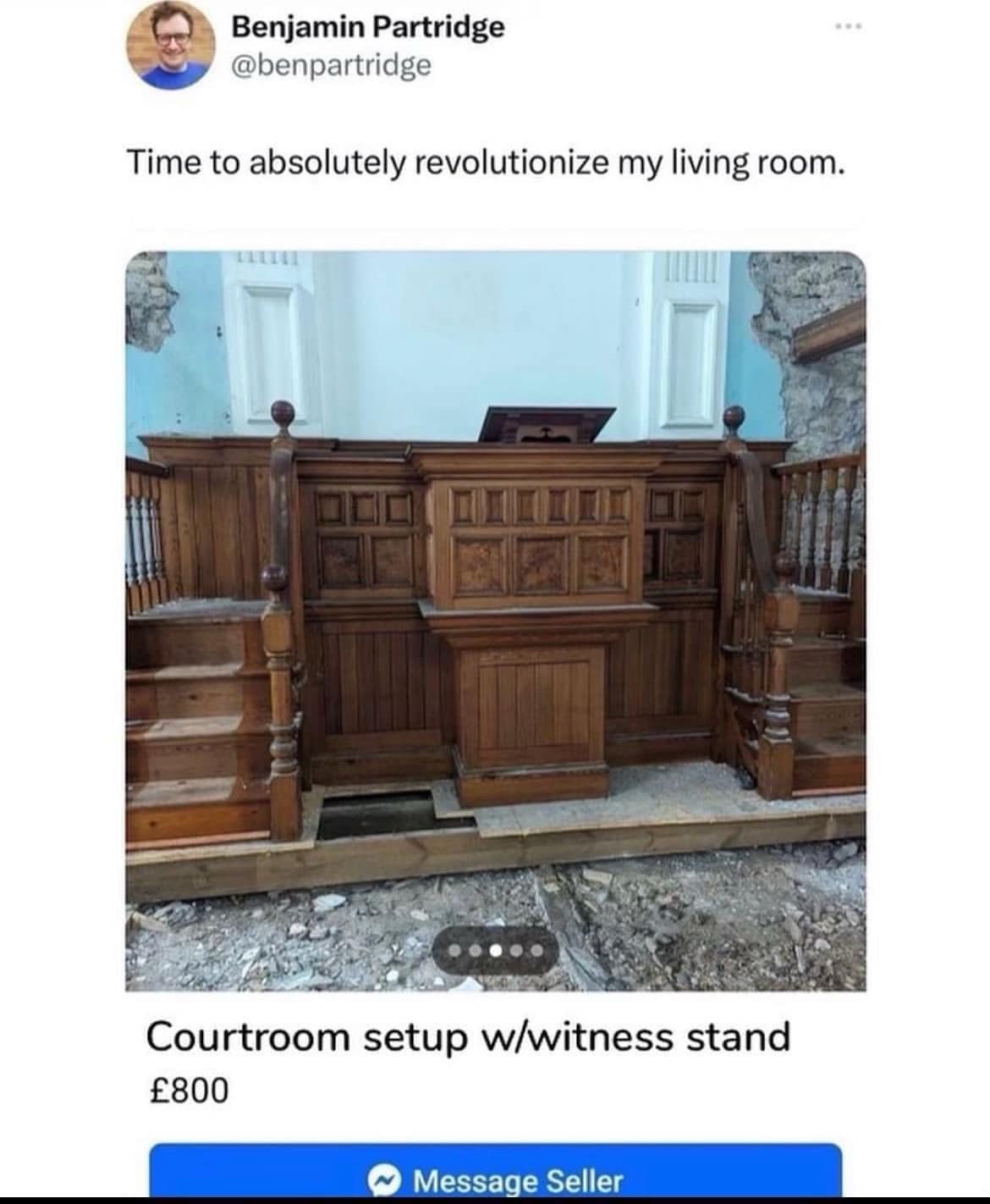 Time to absolutely revolutionize my living room.