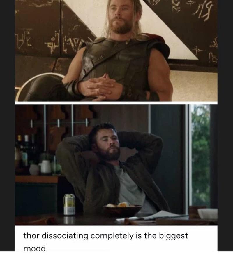 thor dissociating completely is the biggest mood