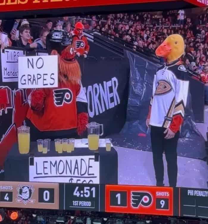 NO Mandat GRAPES SHOTS LEMONADE АГАД 0 4:51 IST PERIOD 150 SHOTS 9 PHI PENALTY