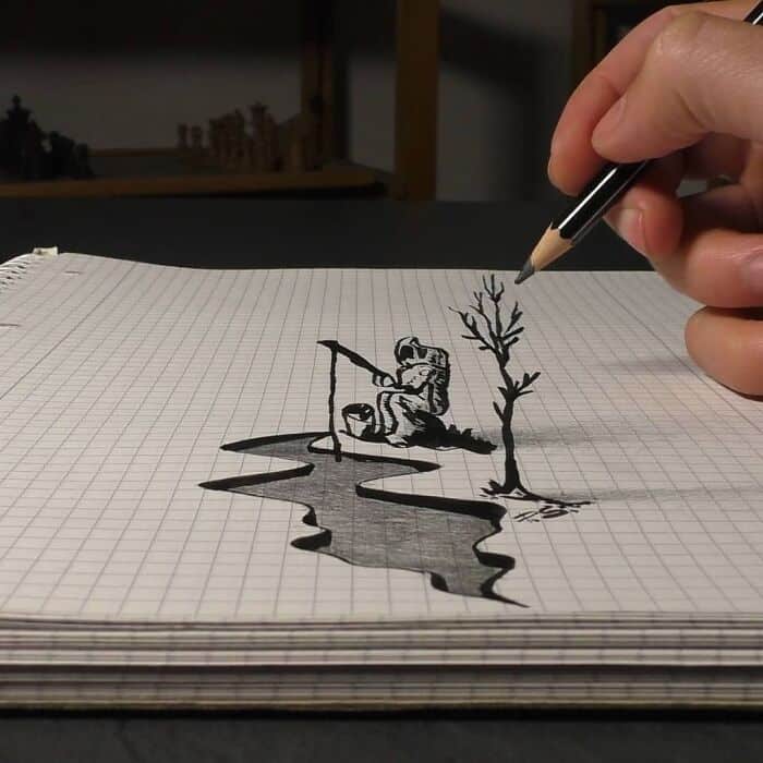 photorealistic art, stefan pabst, hyperrealistic art, 3D art, realistic drawing, ultra‑realistic painting, optical illusion art, trompe‑l’œil, lifelike art