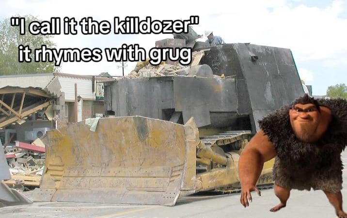 rhymes with grug memes, rhymes with grug, grug memes, TikTok memes, Croods memes, meme template, Grug meme, snowclone jokes, wordplay memes