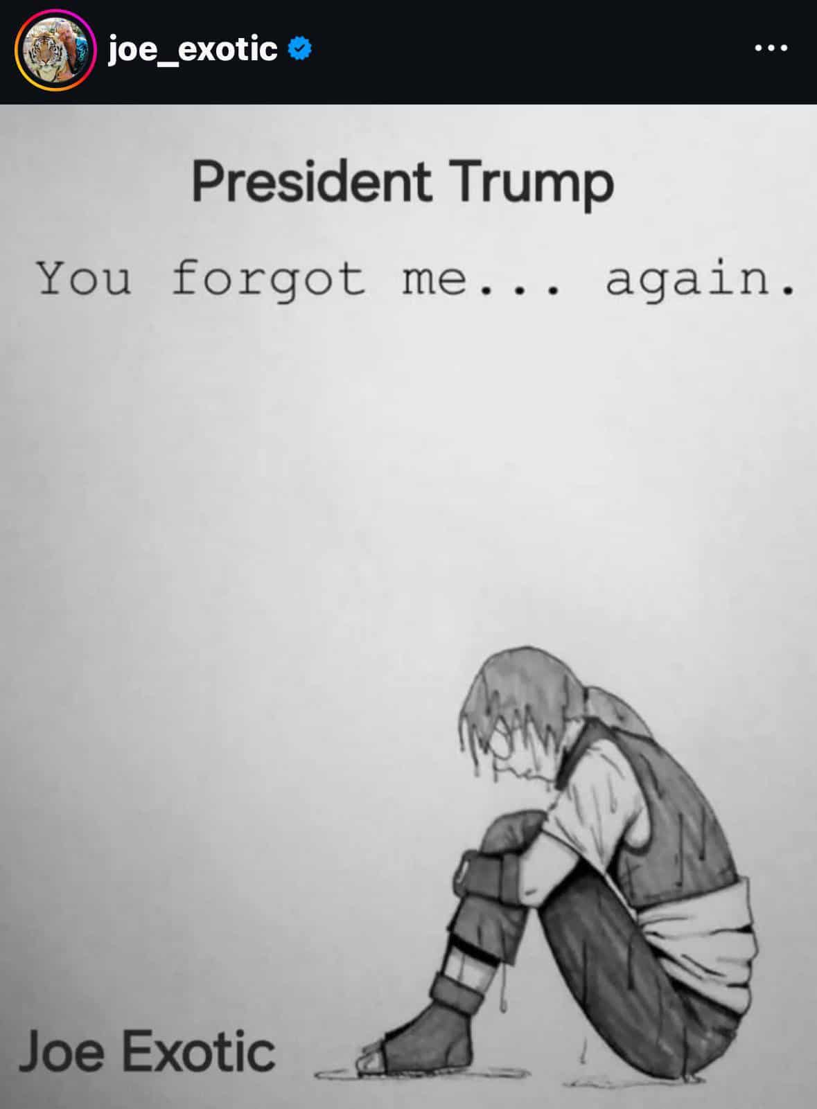 President Trump You forgot me... again.