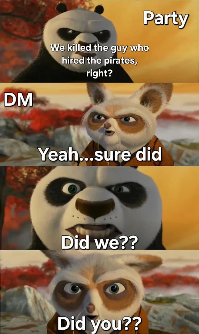 dnd memes, d&d memes, dungeons & dragons memes, RPG memes, tabletop memes, campaign memes, funny DnD memes, dice memes, DM memes, player memes, group chat memes, nerd memes, fantasy memes, critical hit memes, nat 20 memes, roleplaying memes, TPK memes, bard memes, rogue memes, chaotic memes, gaming memes, adventure memes