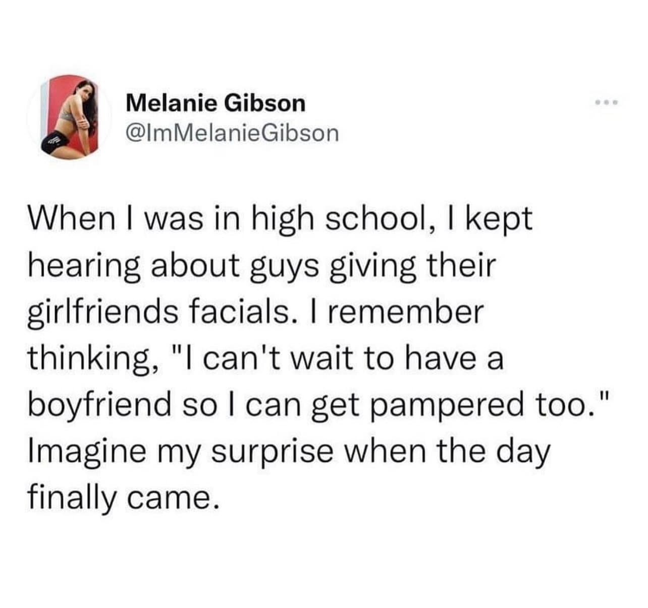 When I was in high school, I kept hearing about guys giving their girlfriends facials. I remember thinking, "I can't wait to have a boyfriend so I can get pampered too." Imagine my surprise when the day finally came.