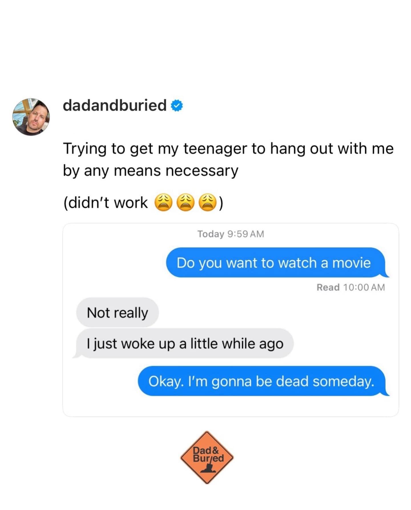 Trying to get my teenager to hang out with me by any means necessary (didn't work