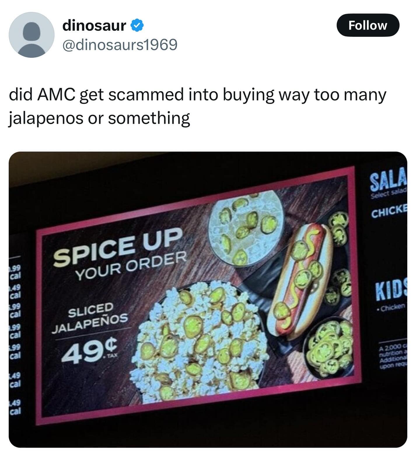 did AMC get scammed into buying way too many jalapenos or something