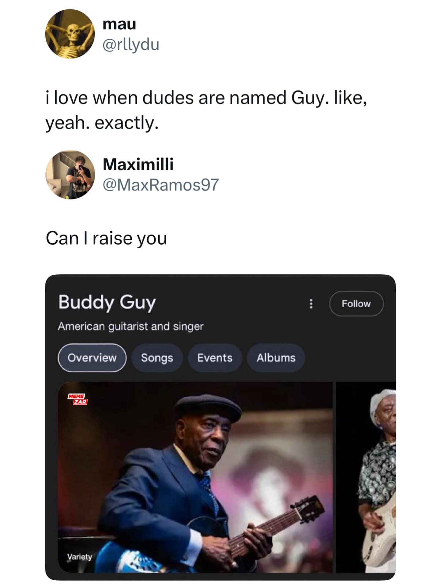 i love when dudes are named Guy. like, yeah. exactly.