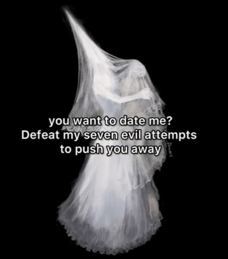 you want to date me? Defeat my seven evil attempts to push you away