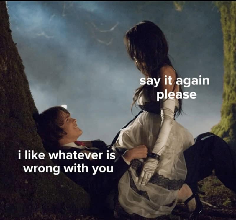 say it again please i like whatever is wrong with you