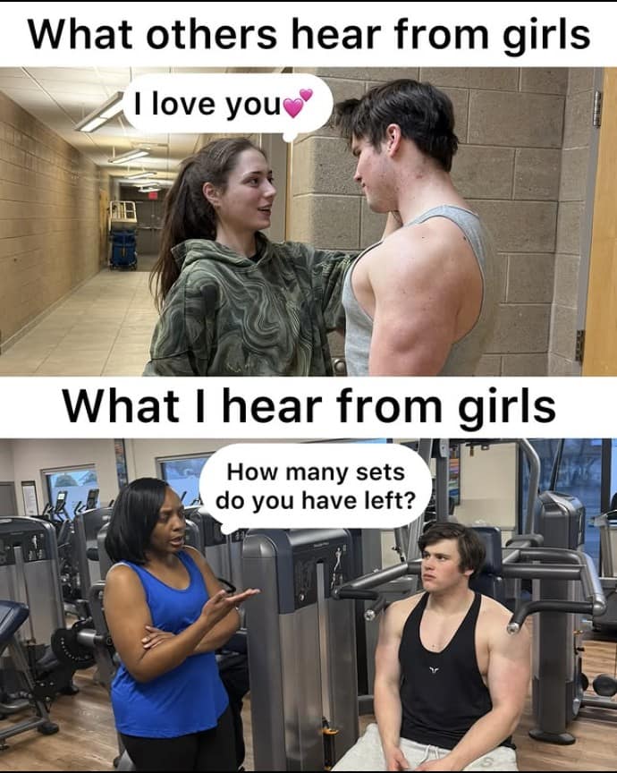 gym memes, workout memes, fitness memes, exercise memes, bodybuilding memes, lifting memes, leg day memes, cardio memes, weightlifting memes, gym humor, training memes, pre-workout jokes, protein memes, squat memes, health humor, gym fails, gym jokes, fitness jokes, swole memes, gym motivation memes