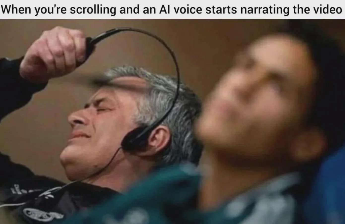 When you're scrolling and an Al voice starts narrating the video