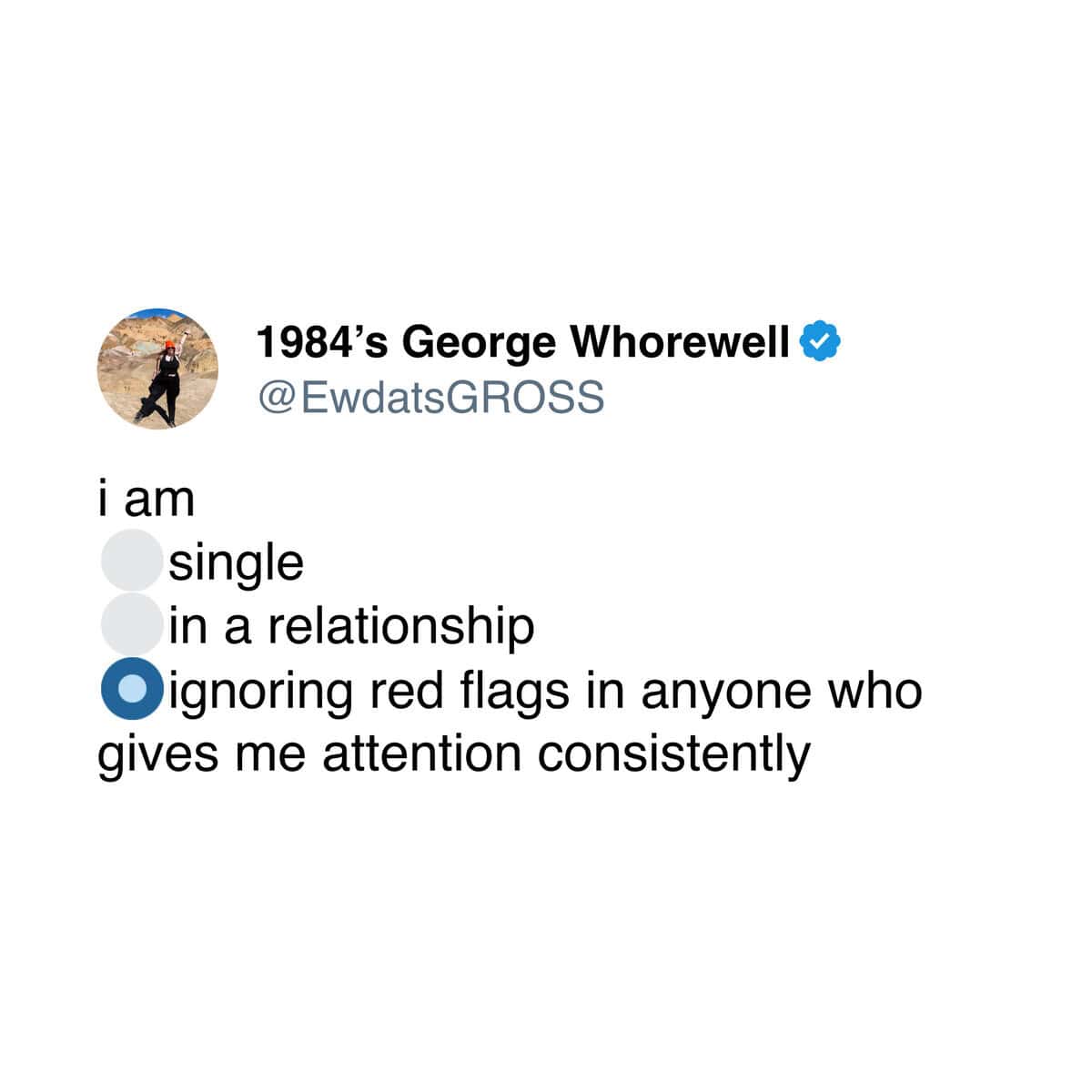 i am single in a relationship ignoring red flags in anyone who gives me attention consistently