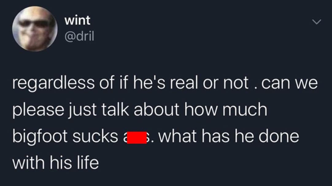 bigfoot meme, bigfoot memes, sasquatch memes, bigfoot jokes, bigfoot sighting memes, bigfoot laughs