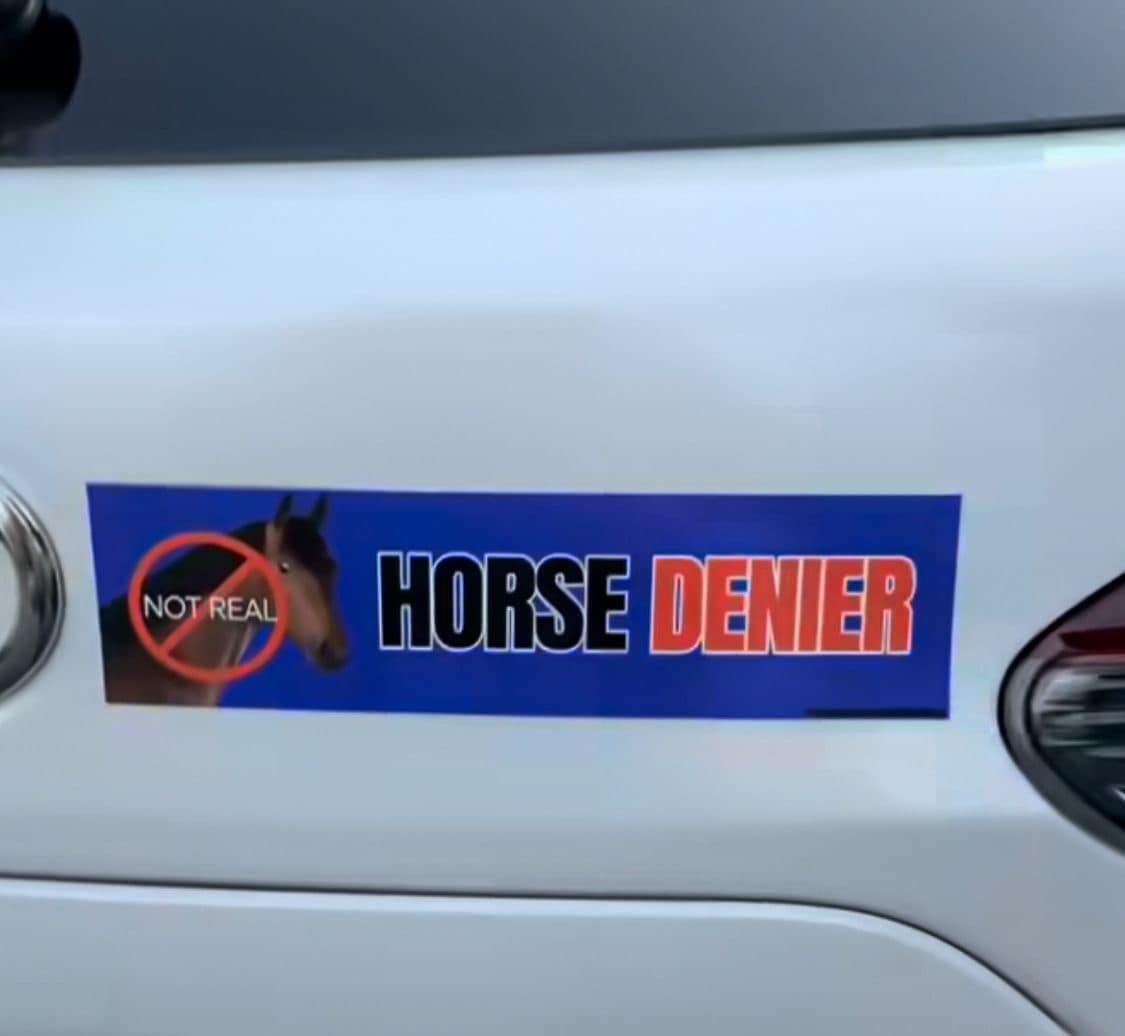 NOT REAL HORSE DENIER
