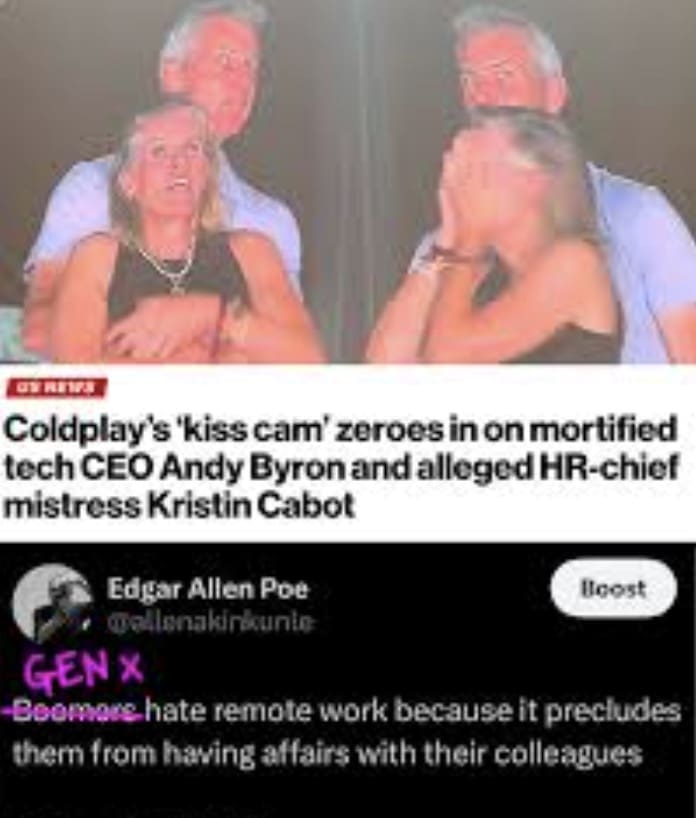 coldplay cheating couple memes, coldplay concert memes, cheating couple memes, affair memes, relationship scandal memes, concert memes, live music memes, stadium show memes, jumbotron memes, viral concert clip memes, big screen memes , coldplay concert, coldplay memes