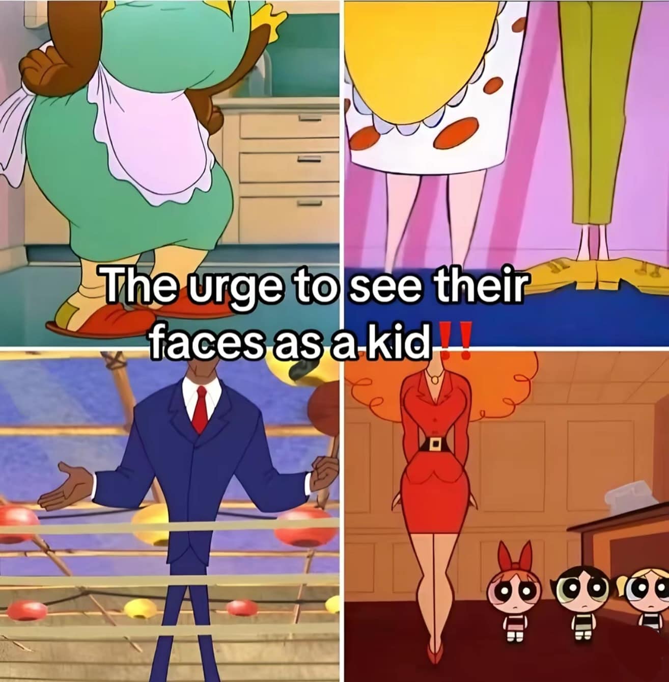 The urge to see their faces as a kid