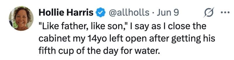 Parenting memes about closing cabinets left open by kids