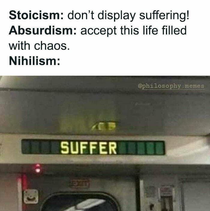 philosophy memes, philosophical memes, philosopher jokes, metaphysics memes, epistemology memes, ethics memes, logic memes, absurdism memes, Camus memes, Kant memes, Plato memes, Nietzsche memes, Socrates memes, brain teaser memes, academic memes, wisdom memes, intellectual memes, humor memes, meme dump