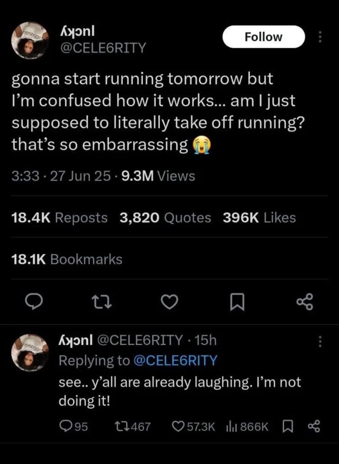 gonna start running tomorrow but I'm confused how it works... am I just supposed to literally take off running? that's so embarrassing