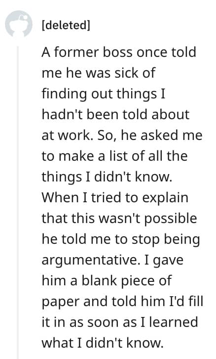 Dumbest thing a boss has done