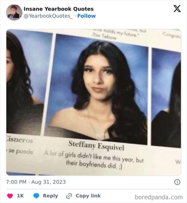 A funny yearbook quote where student Ankit Jain jokes that he is the Nigerian Prince from emails.