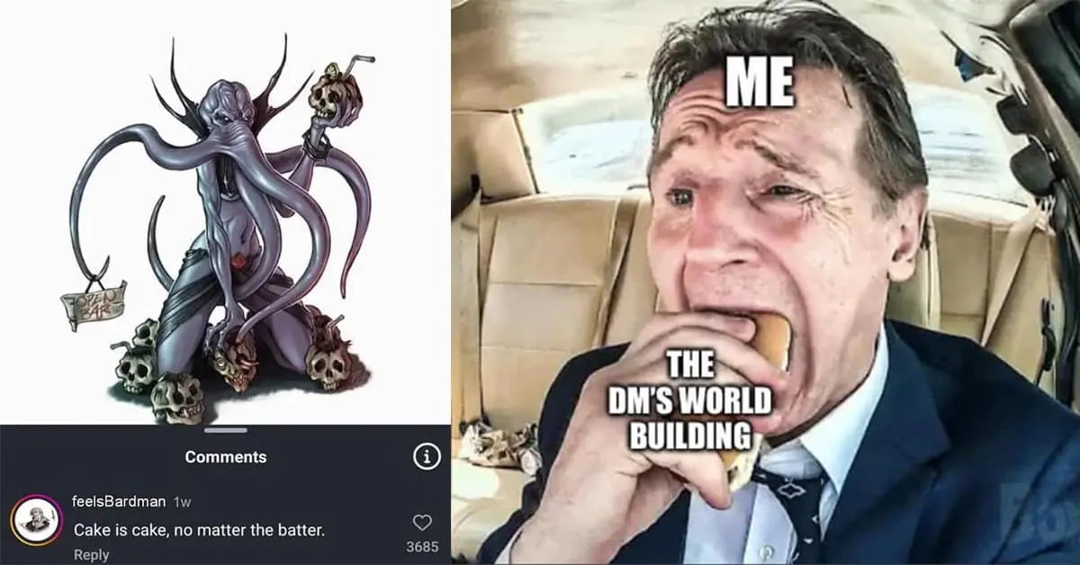 A collection of the funniest D&D meme examples that perfectly capture the humor of playing Dungeons & Dragons.