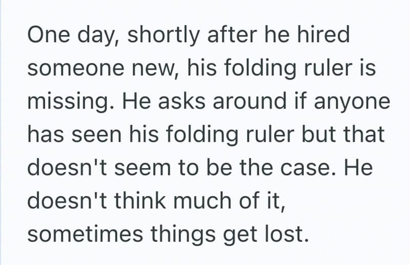 Part two of the dumbest reasons people got fired, where the dad's favorite folding ruler goes missing