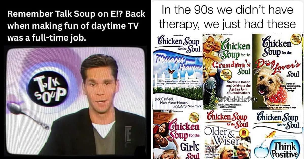 A collage of funny millennial memes about the struggles of aging, nostalgia for the 90s, and the pain of adulting.