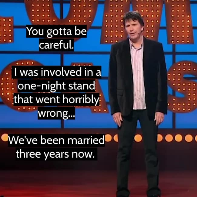 A Stewart Francis joke about the two types of people he hates: racists and Norwegians.