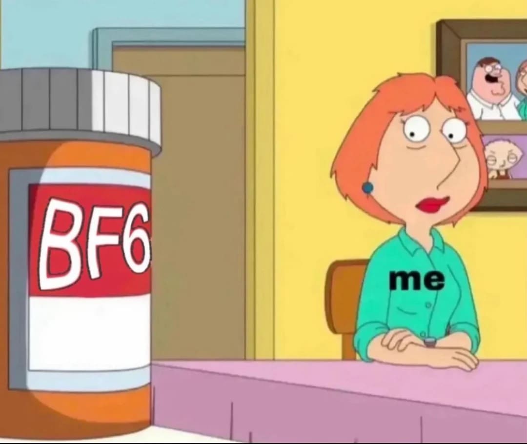 A Battlefield 6 meme using the Eric Andre "Let Me In" format to celebrate the game's October 10th release date.