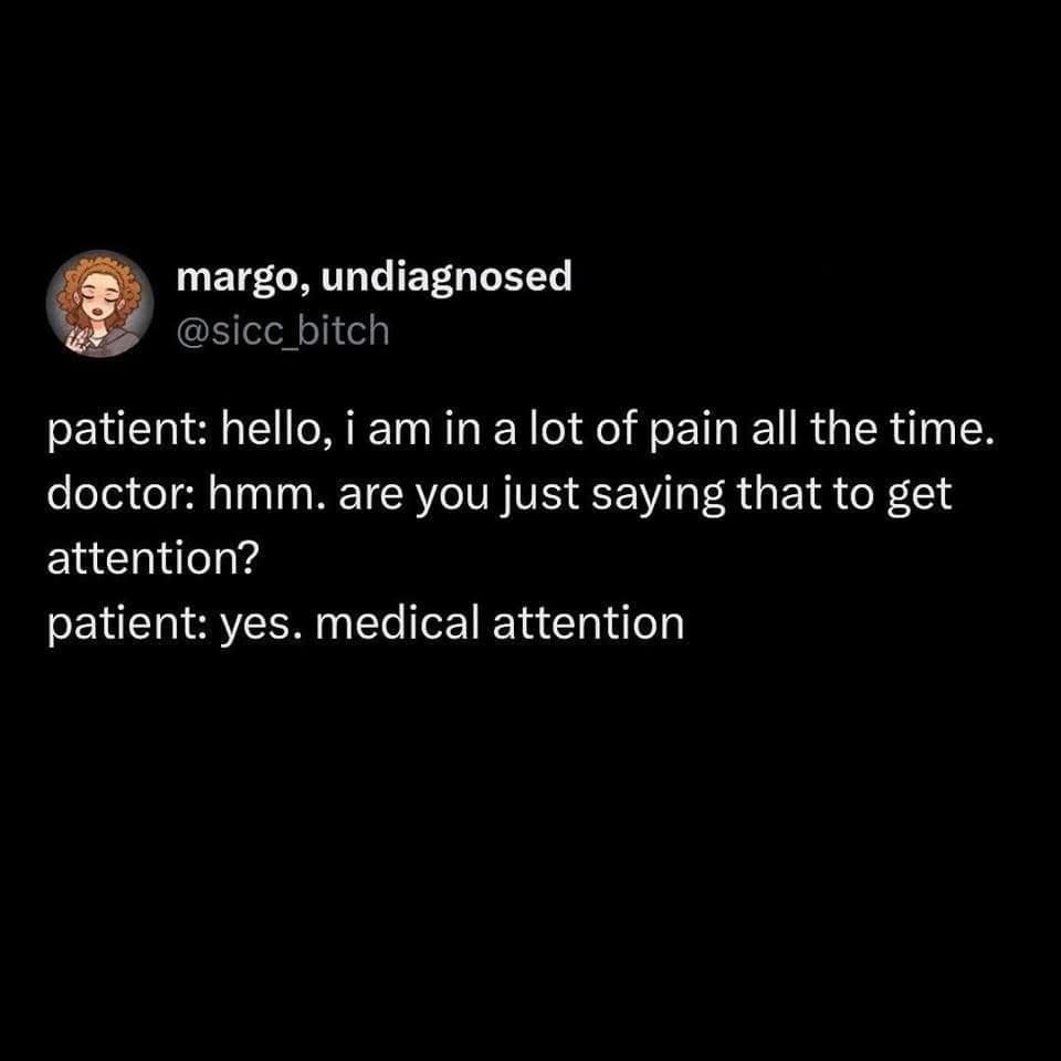A classic meme of a viral tweet with a brilliant clapback from a patient to their doctor.