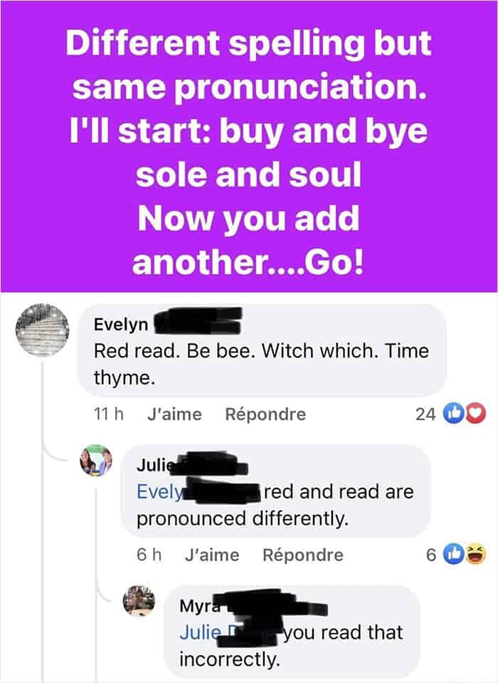 A confidently incorrect argument about the pronunciation of "red" and "read."