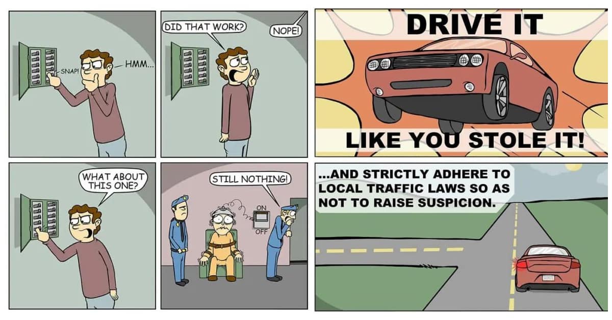 A gallery of the best dark humor comics from artist Daniel Scully, featuring funny and cynical comic strips.