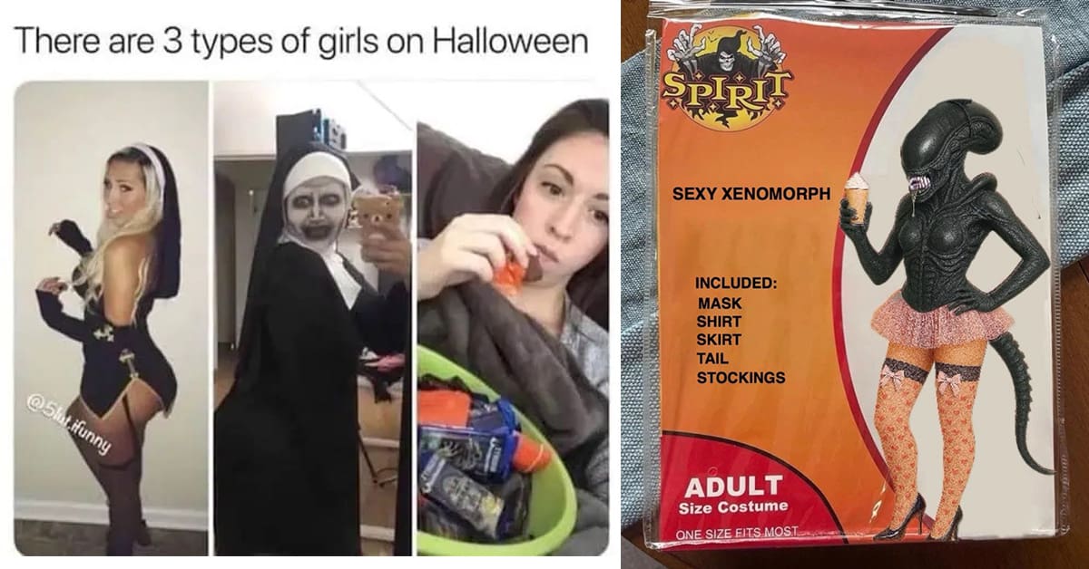 A collection of the best funny halloween memes to celebrate the spooky holiday on October 31st.