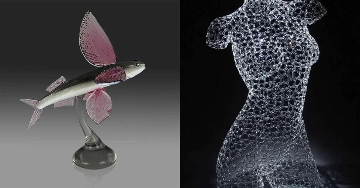 A gallery of mind-blowing glass art pieces and intricate glass sculptures by artist Robert Mickelsen.