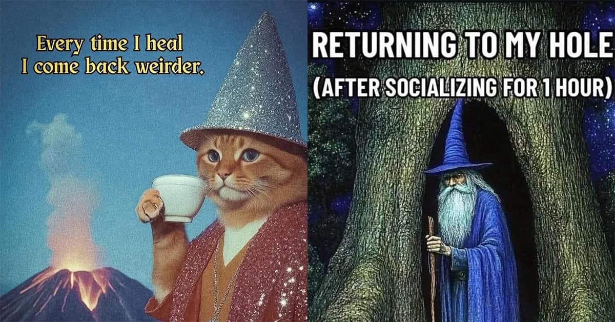 A gallery of the best wizard memes and fantasy memes for some magical, escapist humor.