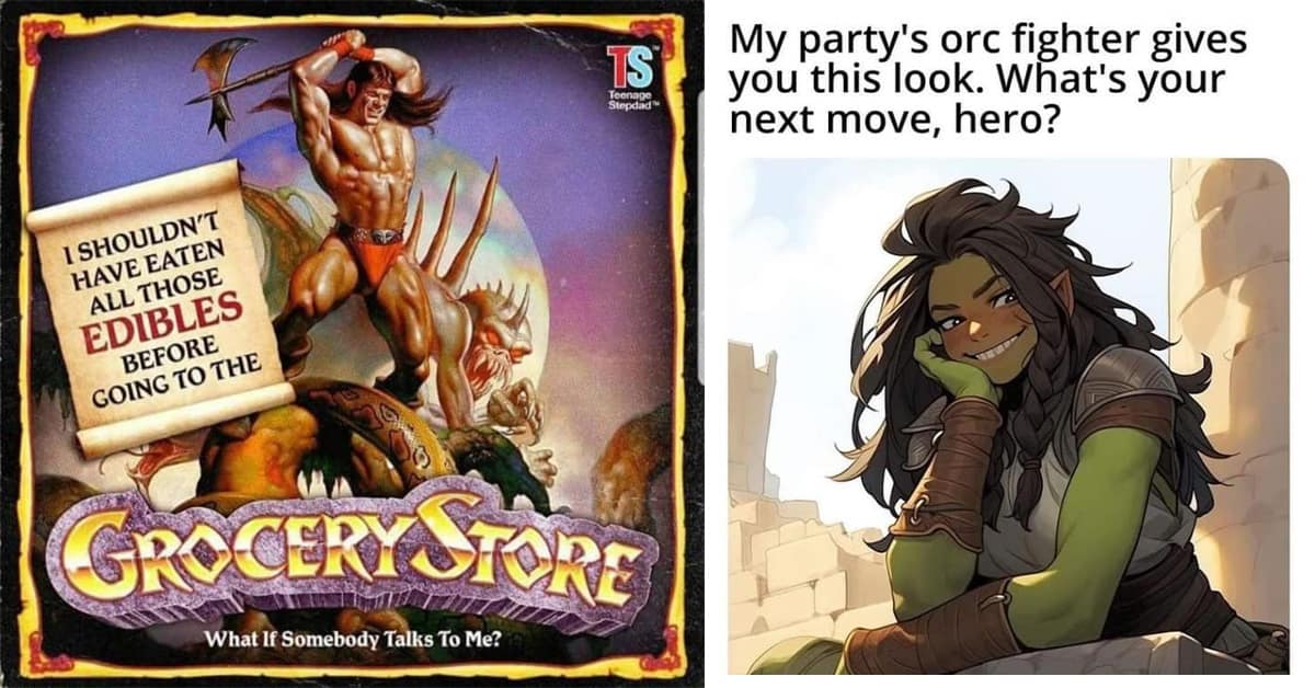 Collection of dnd meme images and dungeons and dragons meme compilations featuring Wild Magic and Transformers druids