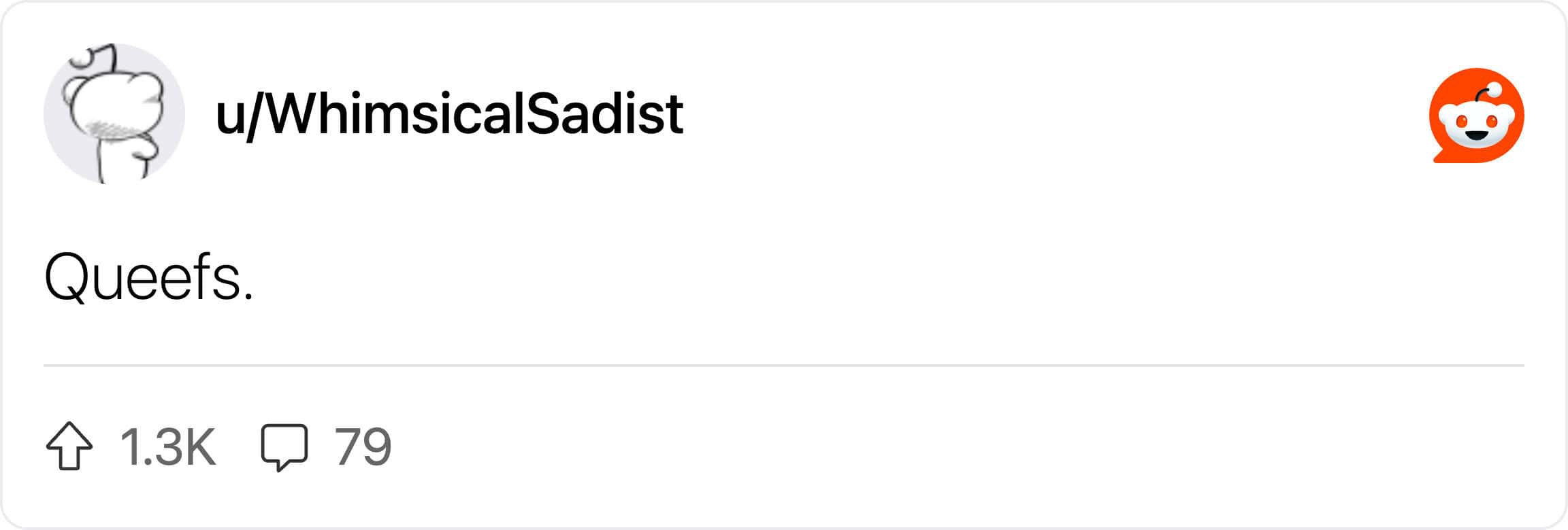 Reddit comment listing queefs as something women find embarrassing unnecessarily.