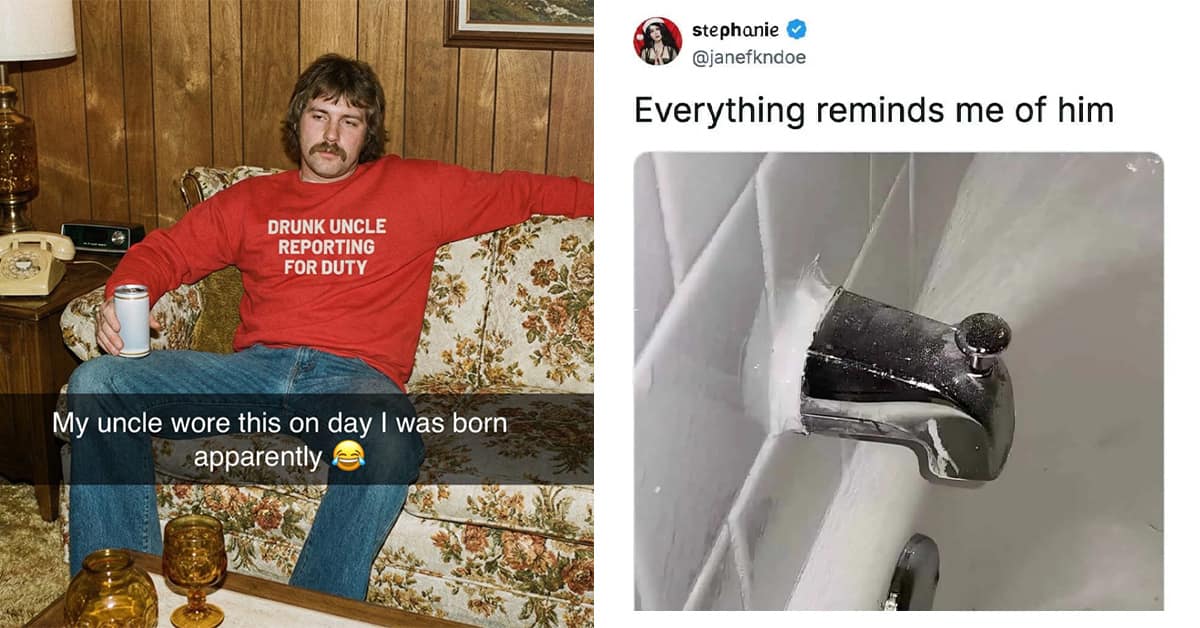 Collection of hilarious meme images and meme dump compilations featuring fake golf receipts and drunk uncles