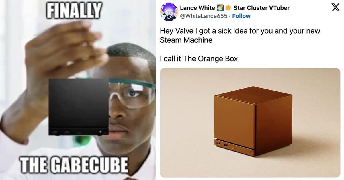 Compilation of the best Valve Steam Machine meme images and gaming meme reactions.