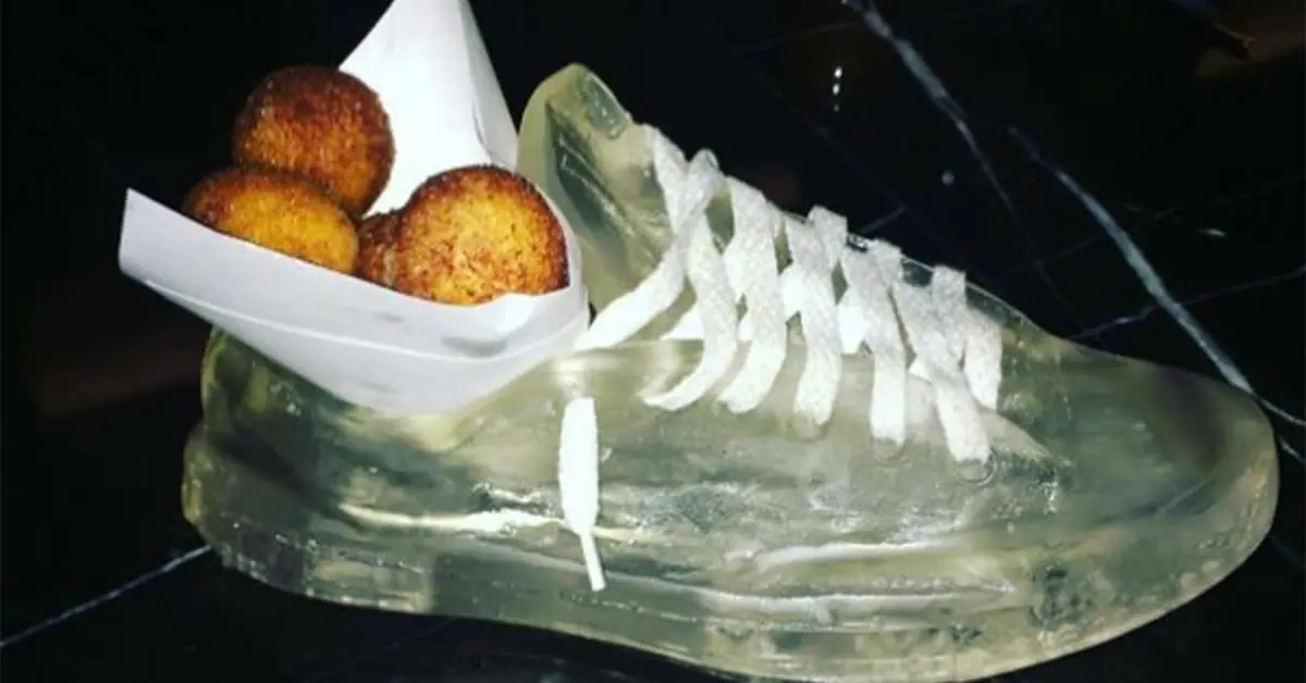 Collection of we want plates images and weird restaurant serving compilations including meat Barbies and shovel breakfasts